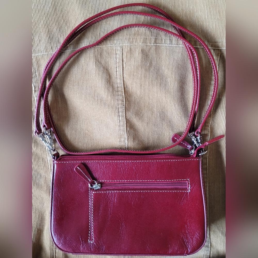Nordstrom Cherry Red Convertible Clutch w/ Removeable Shoulder/Crossbody Straps